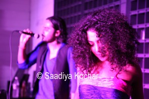On stage with Hari Singh.